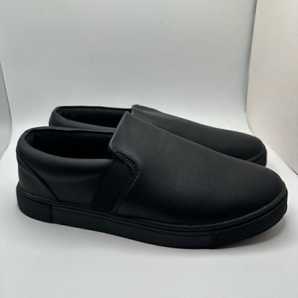 CUSHIONAIRE Women's Slip on Sneaker +Comfort Foam 8 WIDE BLACK - Picture 1 of 7